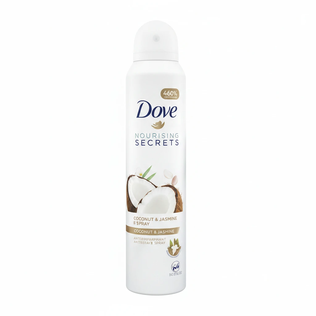 12x 250ml Dove Coconut & Jasmin Anti-Perspirant Deodorant Aerosol